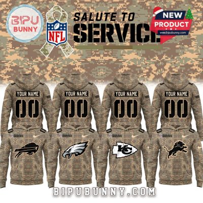 Personalized Team NFL Salute To Service 2025 Hoodie