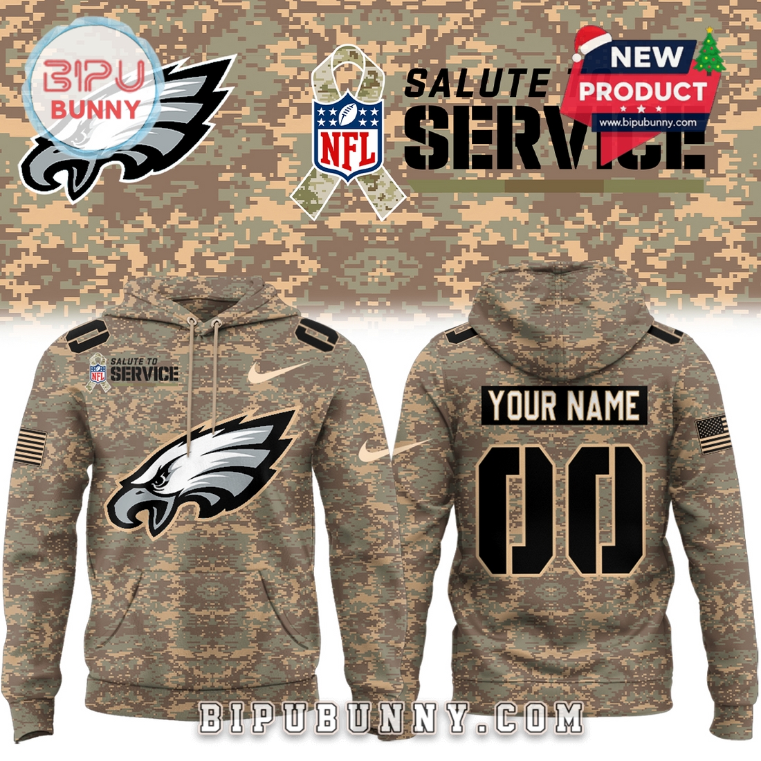 Personalized Team NFL Salute To Service 2025 Hoodie Personalized Team NFL Salute To Service 2025 Hoodie