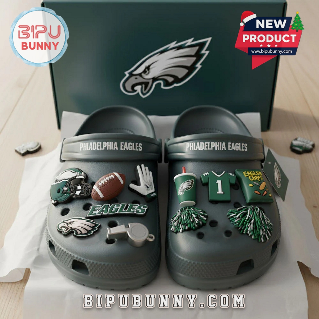 Philadelphia Eagles Football Crocs Clogs Philadelphia Eagles Football Crocs Clogs
