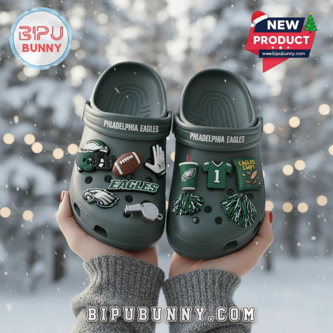 Philadelphia Eagles Football Crocs Clogs Philadelphia Eagles Football Crocs Clogs