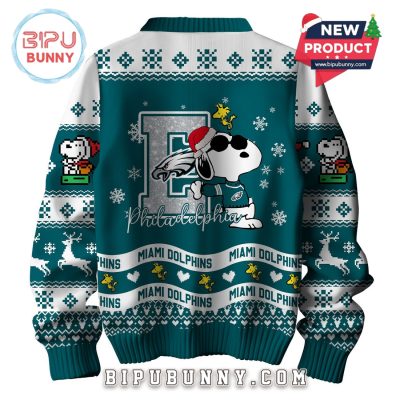 Philadelphia Eagles NFL Peanuts Snoopy Ugly Sweater 2025
