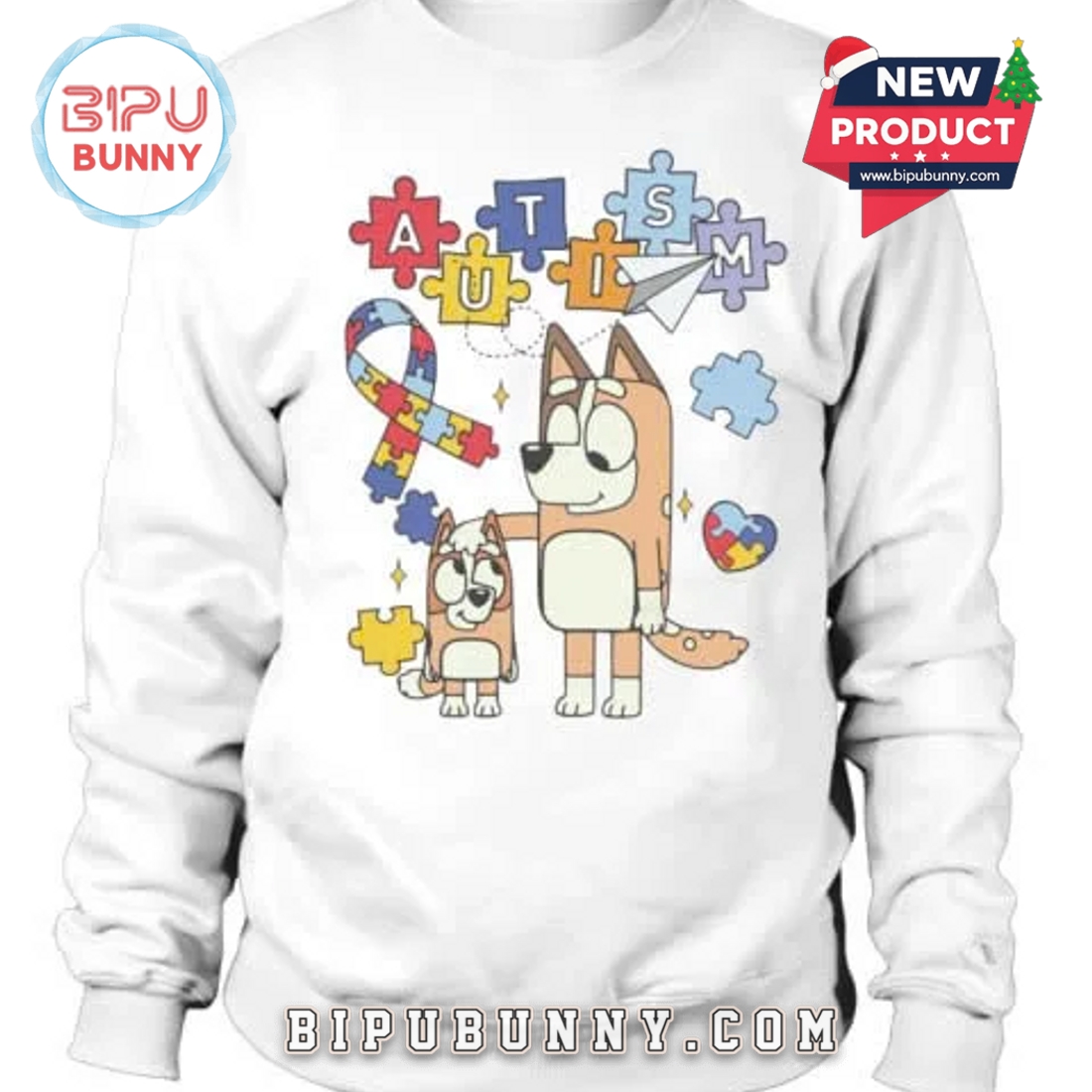 Retro Bluey Autism Limited Edition T-Shirt Retro Bluey Autism Limited Edition T-Shirt