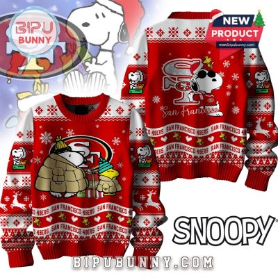 San Francisco 49ers NFL Peanuts Snoopy Ugly Sweater 2025