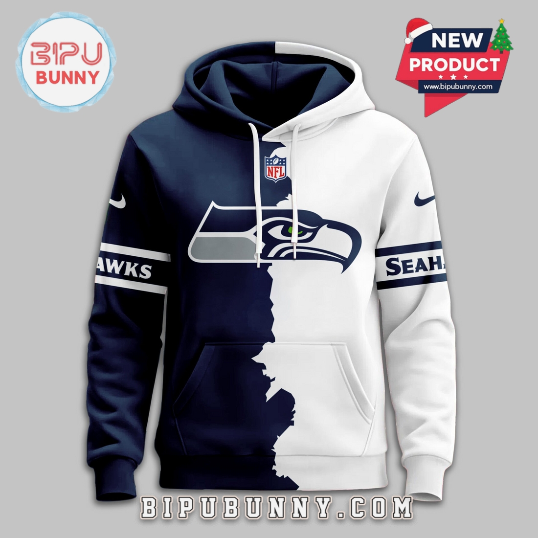 Seattle Seahawks 2025 Victory Split Hoodie Seattle Seahawks 2025 Victory Split Hoodie