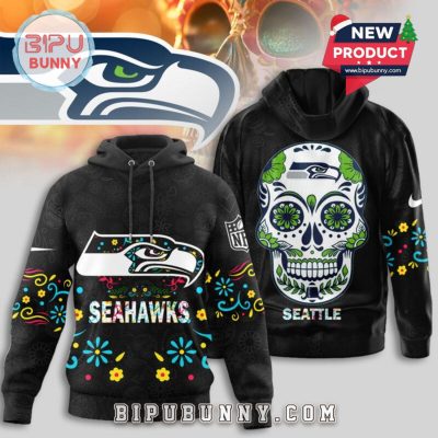 Seattle Seahawks NFL Dia de los Muertos Limited Editions Hoodie
