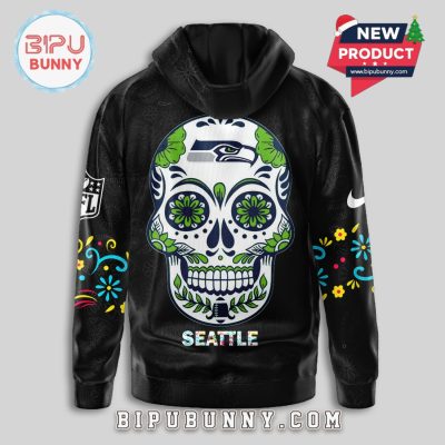 Seattle Seahawks NFL Dia de los Muertos Limited Editions Hoodie