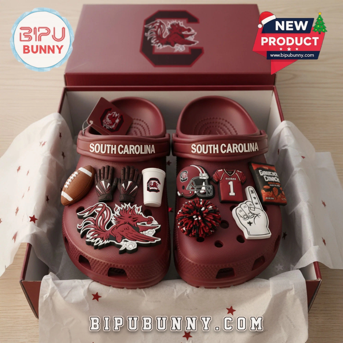 South Carolina Gamecocks Football Crocs Clogs South Carolina Gamecocks Football Crocs Clogs