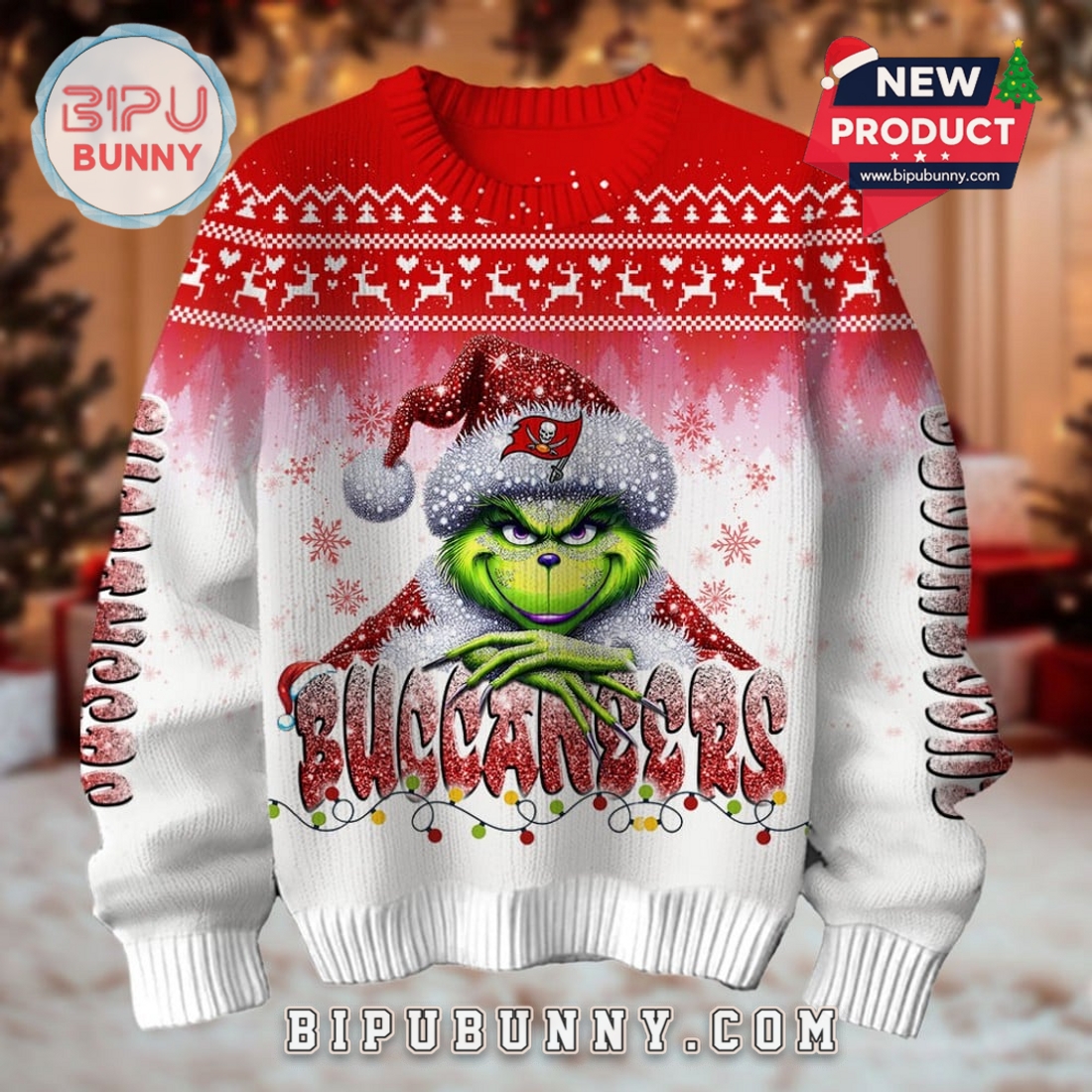 Tampa Bay Buccaneers Grinch Ugly Christmas Sweater 2025 Tampa Bay Buccaneers Grinch Ugly Christmas Sweater 2025