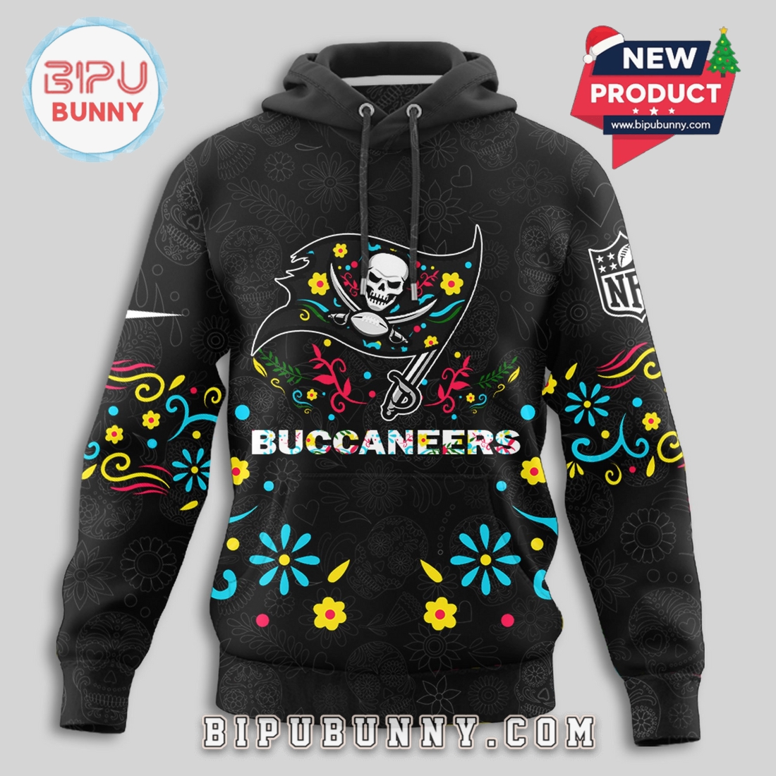 Tampa Bay Buccaneers NFL Dia de los Muertos Limited Editions Hoodie Tampa Bay Buccaneers NFL Dia de los Muertos Limited Editions Hoodie