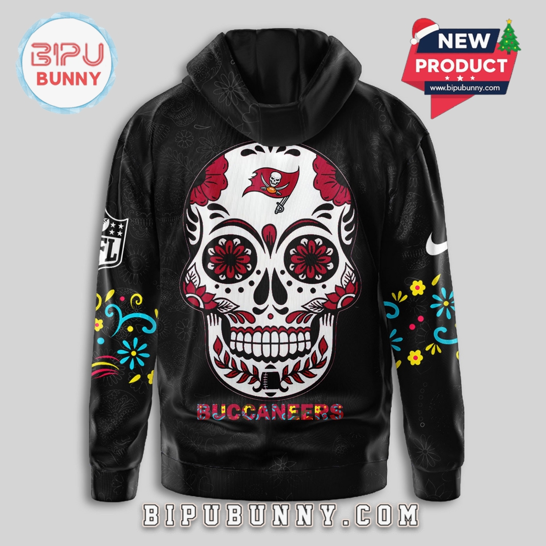 Tampa Bay Buccaneers NFL Dia de los Muertos Limited Editions Hoodie Tampa Bay Buccaneers NFL Dia de los Muertos Limited Editions Hoodie
