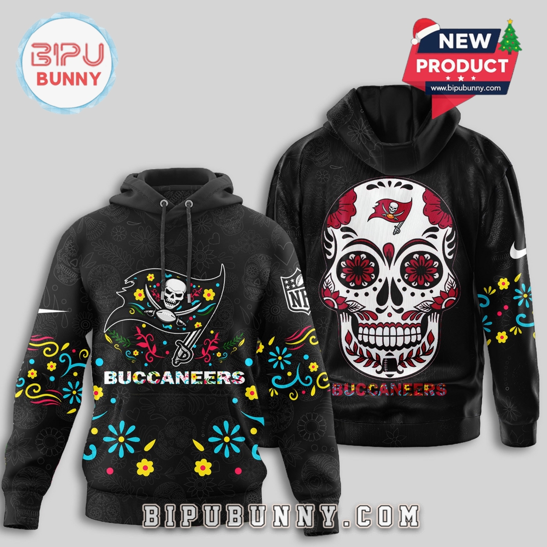 Tampa Bay Buccaneers NFL Dia de los Muertos Limited Editions Hoodie Tampa Bay Buccaneers NFL Dia de los Muertos Limited Editions Hoodie