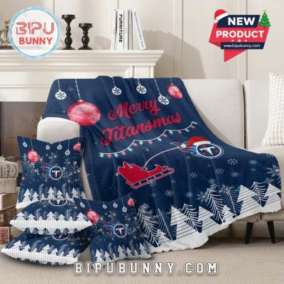 Tennessee Titans 2025 Christmas Fleece Blanket