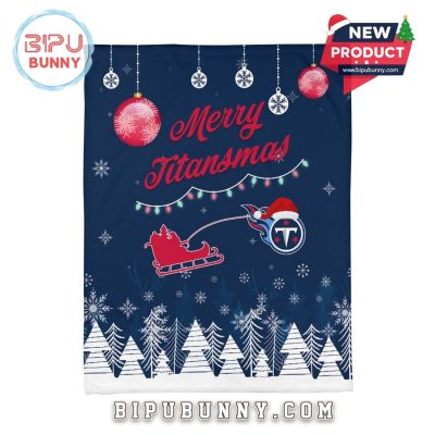Tennessee Titans 2025 Christmas Fleece Blanket
