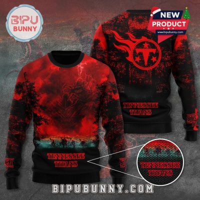 Tennessee Titans x Stranger Things Ugly Sweater 2025