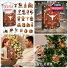 A holiday gift set for Longhorns fans showcasing a detailed advent calendar and 24 themed acrylic ornaments designed for hanging on a Christmas tree!
