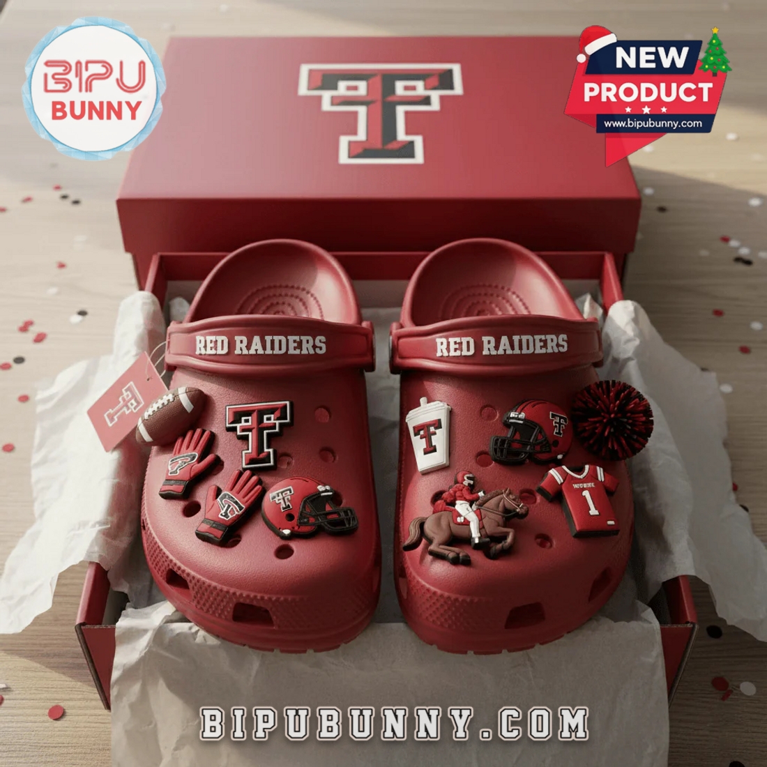 Texas Tech Red Raiders Football Crocs Clogs Texas Tech Red Raiders Football Crocs Clogs