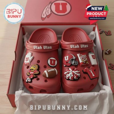 Utah Utes Football Crocs Clogs