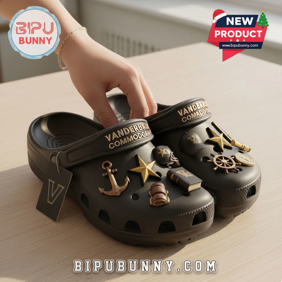 Vanderbilt Commodores Football Crocs Clogs Vanderbilt Commodores Football Crocs Clogs