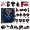 A football-themed Advent Calendar with a diverse assortment of Virginia Cavaliers miniatures and decorations for fans to collect throughout December!