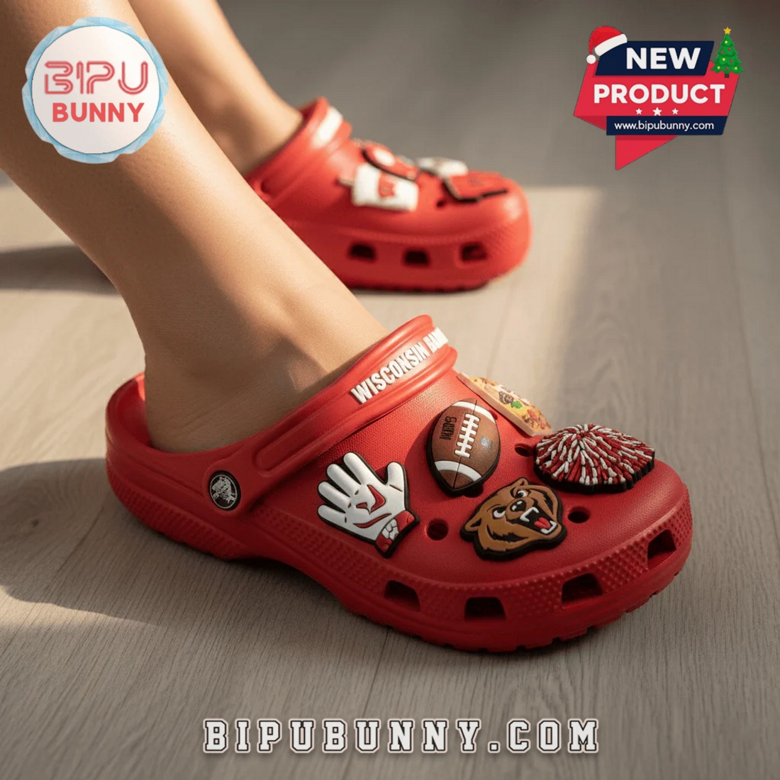 Wisconsin Badgers Football Crocs Clogs Wisconsin Badgers Football Crocs Clogs