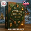 A beautifully designed woodland advent calendar box in a snowy Christmas setting!