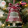 Red bell ornament celebrating the 2025 Big Ten Champions with a football detail!