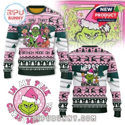 2025 Christmas The Grinch Pink Ugly Sweater