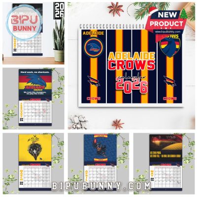 Adelaide Football Club Wall Hanging Calendar 2026 Adelaide Football Club Wall Hanging Calendar 2026