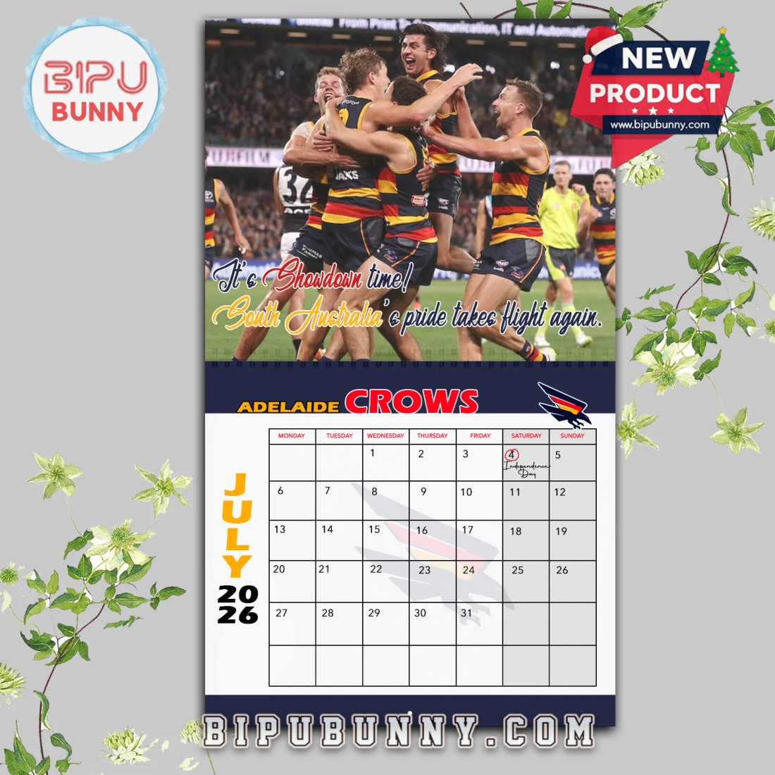 Adelaide Football Club Wall Hanging Calendar 2026 Adelaide Football Club Wall Hanging Calendar 2026
