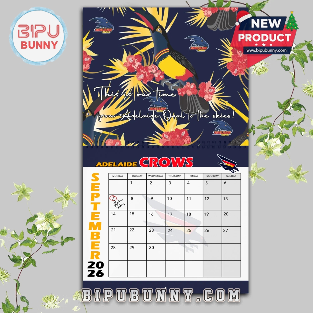 Adelaide Football Club Wall Hanging Calendar 2026 Adelaide Football Club Wall Hanging Calendar 2026