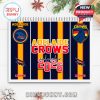 Front cover of the Adelaide Crows calendar for 2026 with bright stripes and official club logos.