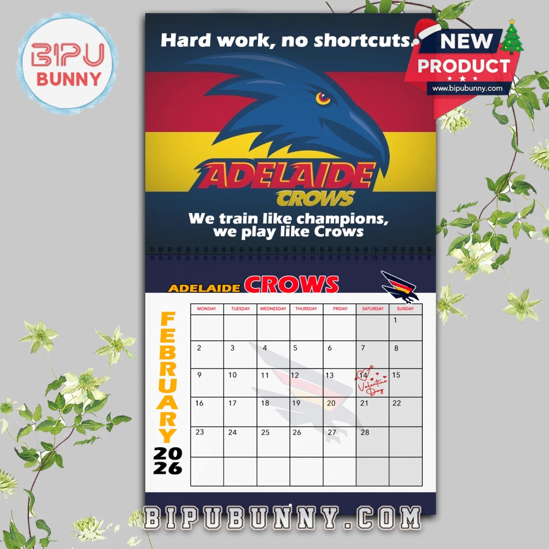 Adelaide Football Club Wall Hanging Calendar 2026 Adelaide Football Club Wall Hanging Calendar 2026