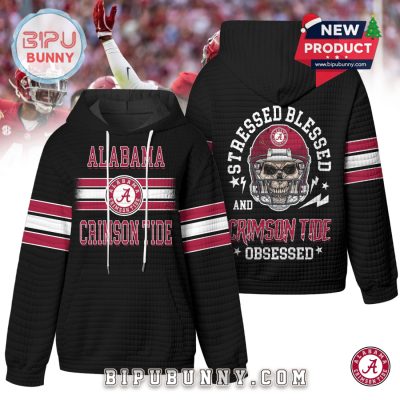 Alabama Crimson Tide NCAA Obsessed Waffle Hoodie