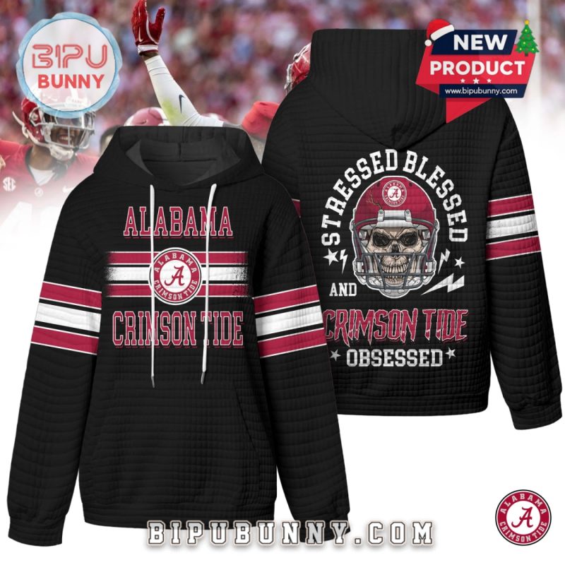 Alabama Crimson Tide NCAA Obsessed Waffle Hoodie