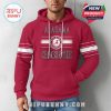 Crimson hoodie for men with Alabama graphics and sporty waffle fabric, perfect for fans of all ages!
