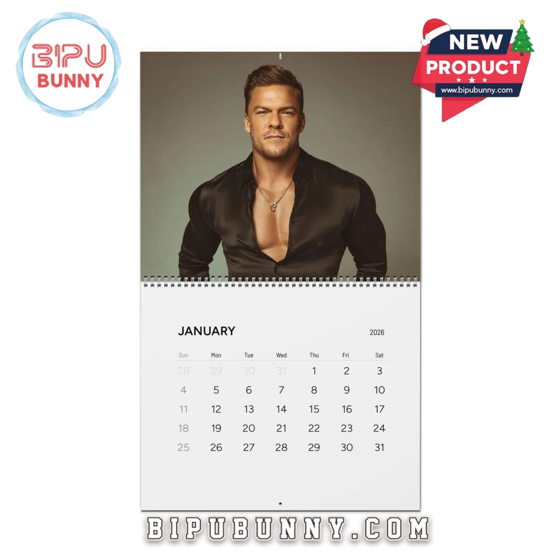 Alan Ritchson Wall Calendar 2026 Alan Ritchson Wall Calendar 2026