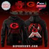 Green Bay Packers hoodie in collaboration with Stranger Things featuring bold cracked red graphics and a dark Upside Down motif!