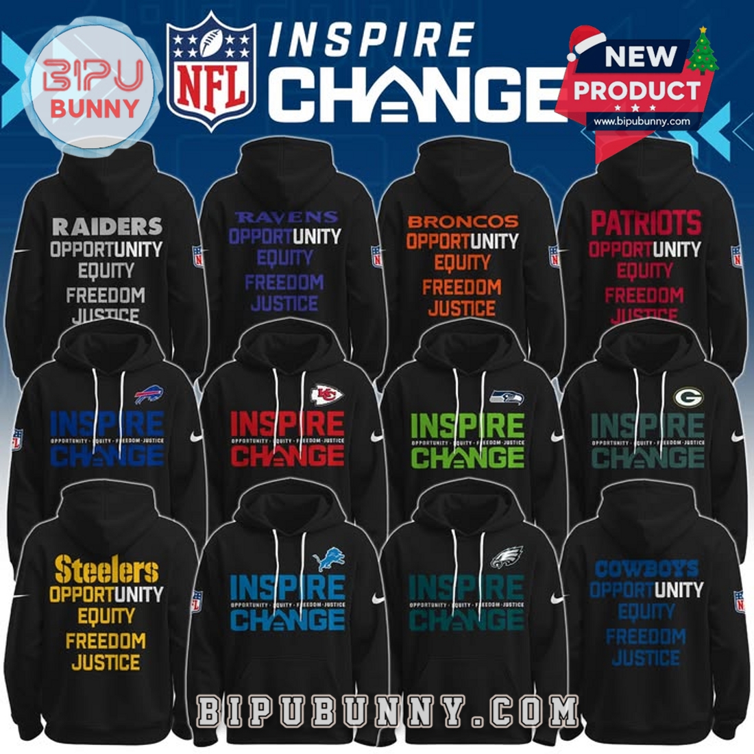 All Team NFL 2025 Inspire Change Limited Edition Hoodie All Team NFL 2025 Inspire Change Limited Edition Hoodie