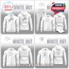 Three NFL teams' 2026 White Out apparel sets including hoodies and hats with sleek all-white styles and soft tone logo graphics!