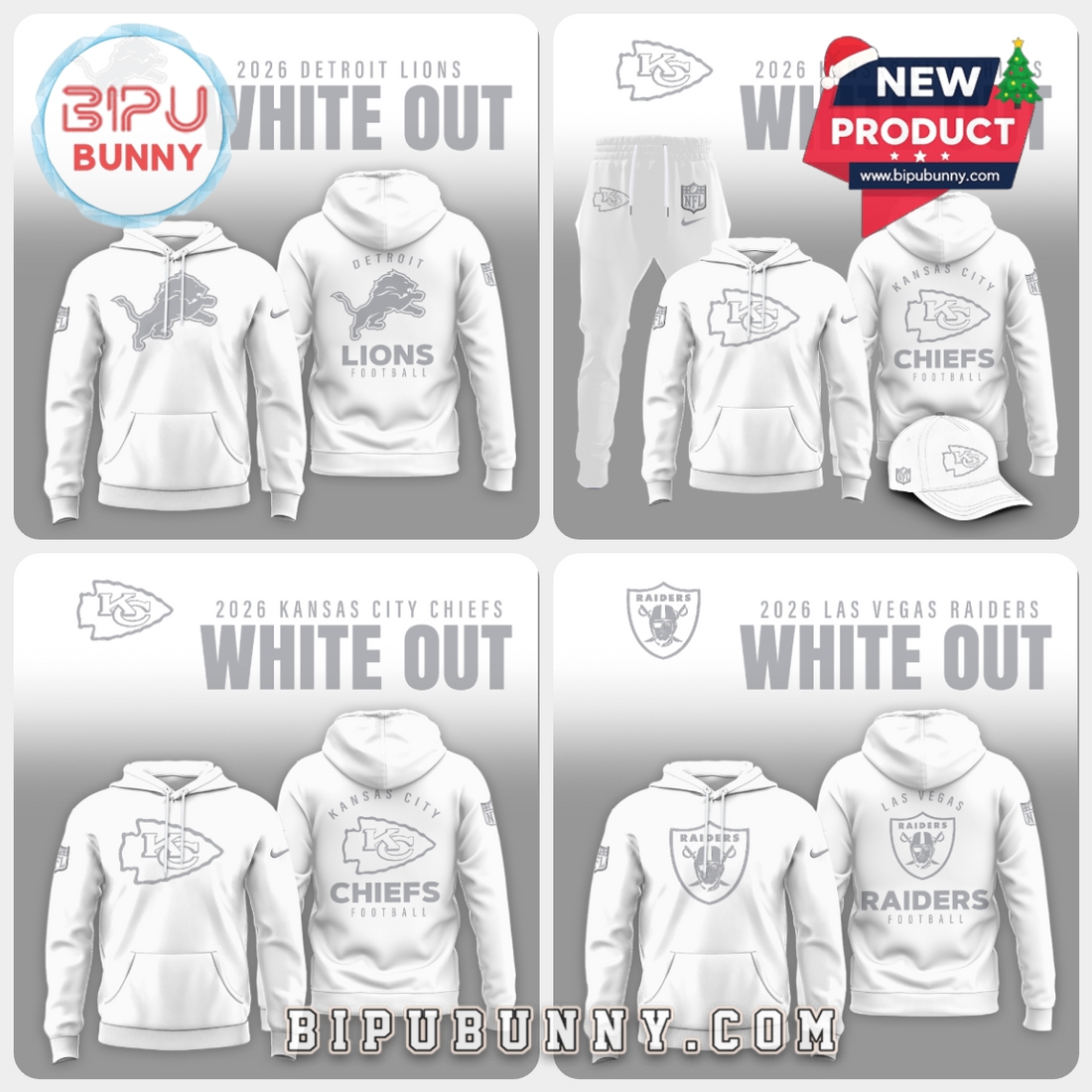 All Team NFL 2026 White Out Limited Edition Hoodie All Team NFL 2026 White Out Limited Edition Hoodie