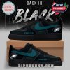 Philadelphia Eagles custom sneaker in black and green with team logo and name personalization on the side!
