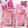 Buffalo Bills pink breast cancer hoodie with camo print, awareness ribbon, butterflies, and team pride!