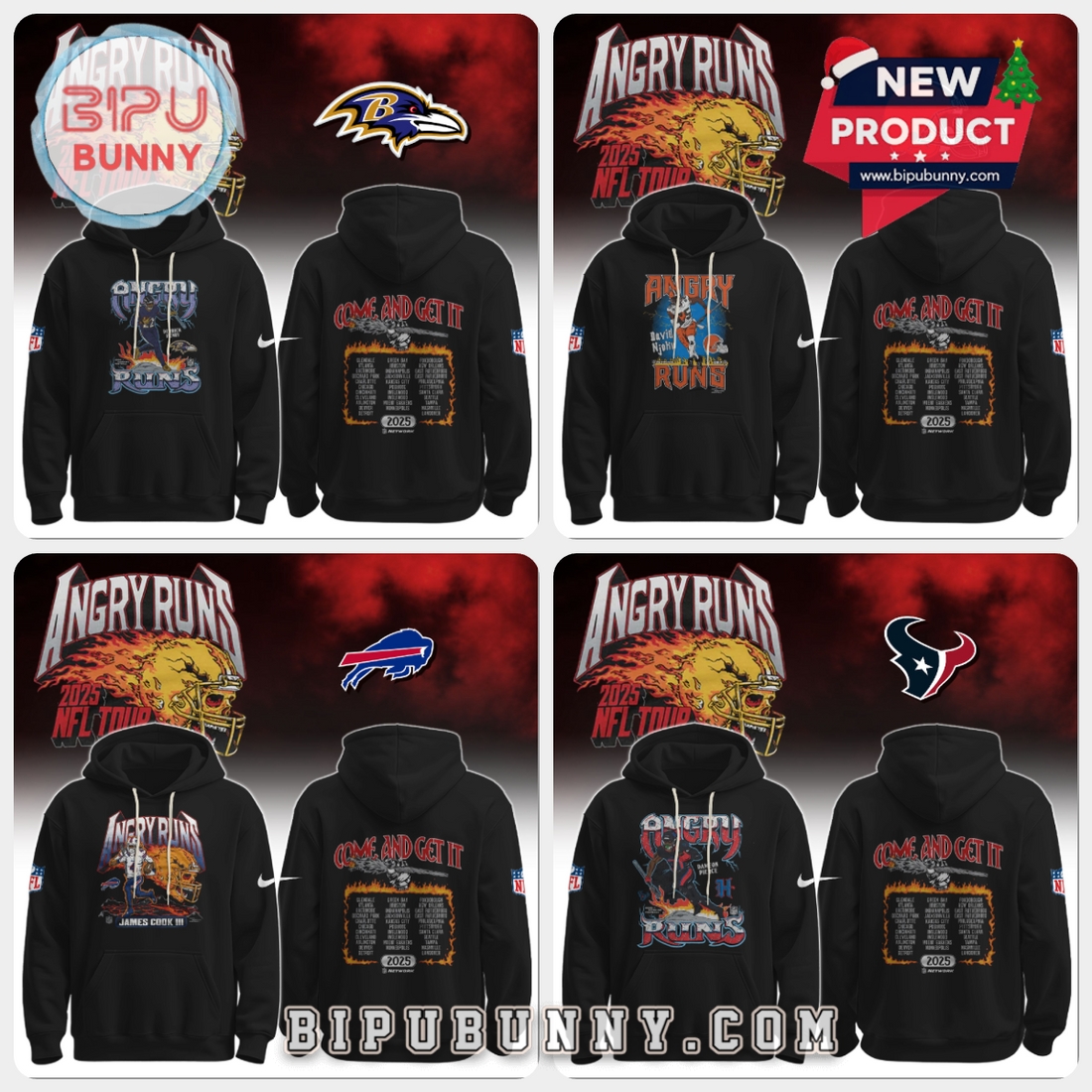 All Team NFL x Angry Runs Limited Edition Hoodie All Team NFL x Angry Runs Limited Edition Hoodie