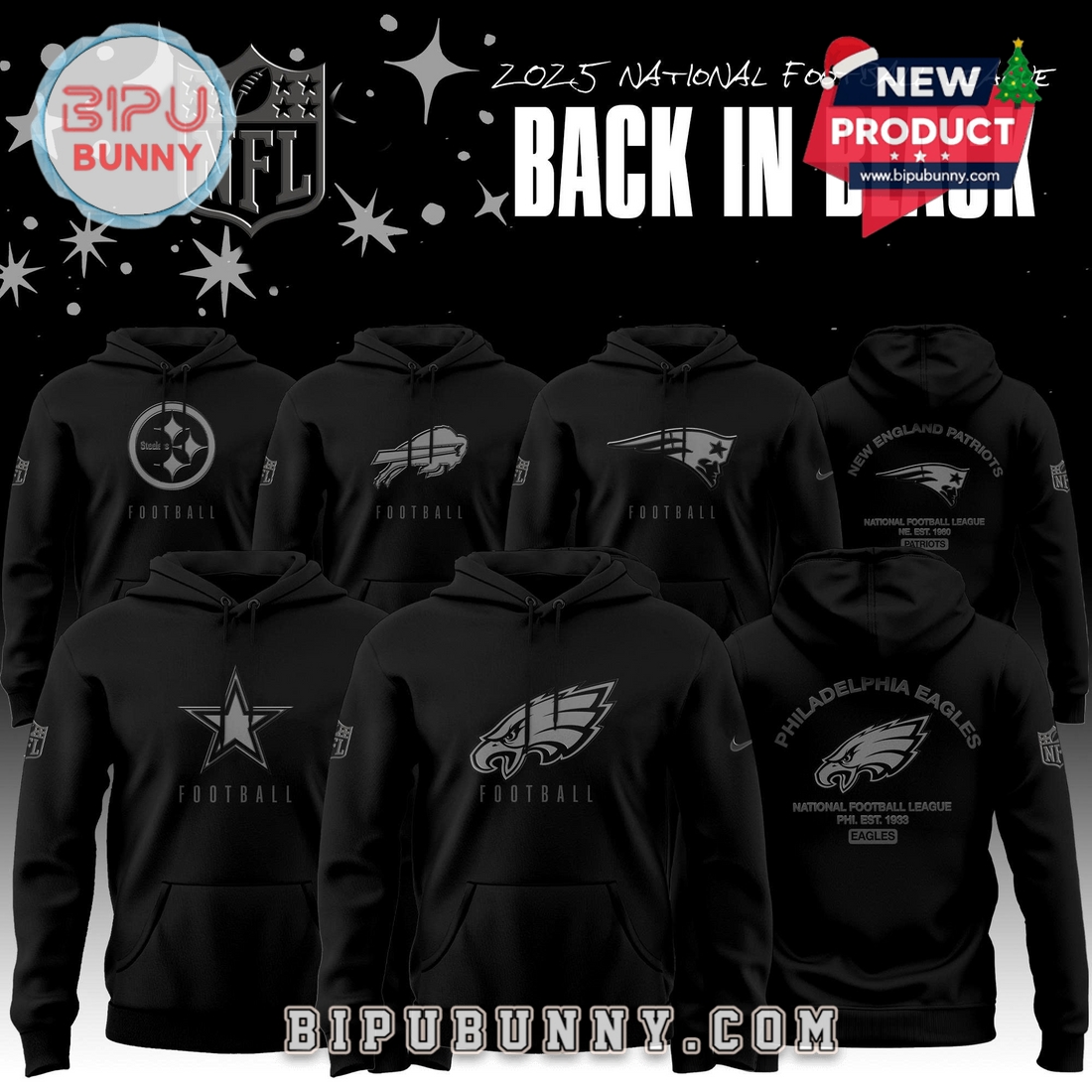 All Team NFL x Back In Black 2025 Special Editions Hoodie All Team NFL x Back In Black 2025 Special Editions Hoodie
