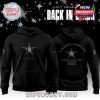 Dallas Cowboys black hoodie with silver star logo and team heritage graphics from the Back in Black 2025 series!