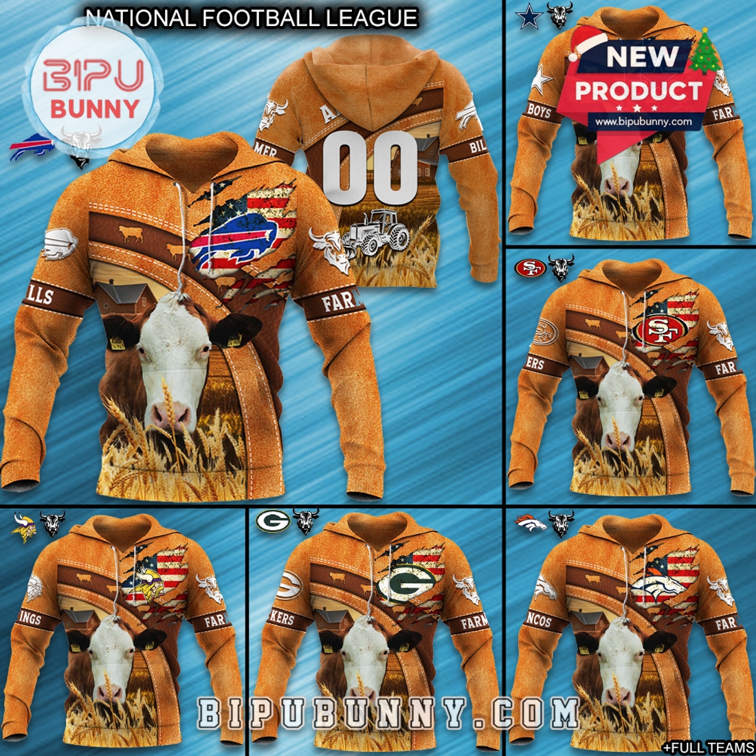 All Team NFL x Farmer Limited Edition Hoodie All Team NFL x Farmer Limited Edition Hoodie