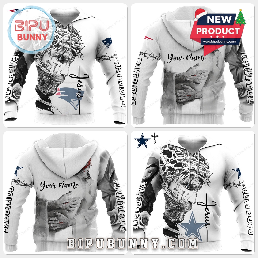 All Team NFL x God Faithful Spirit Hoodie All Team NFL x God Faithful Spirit Hoodie