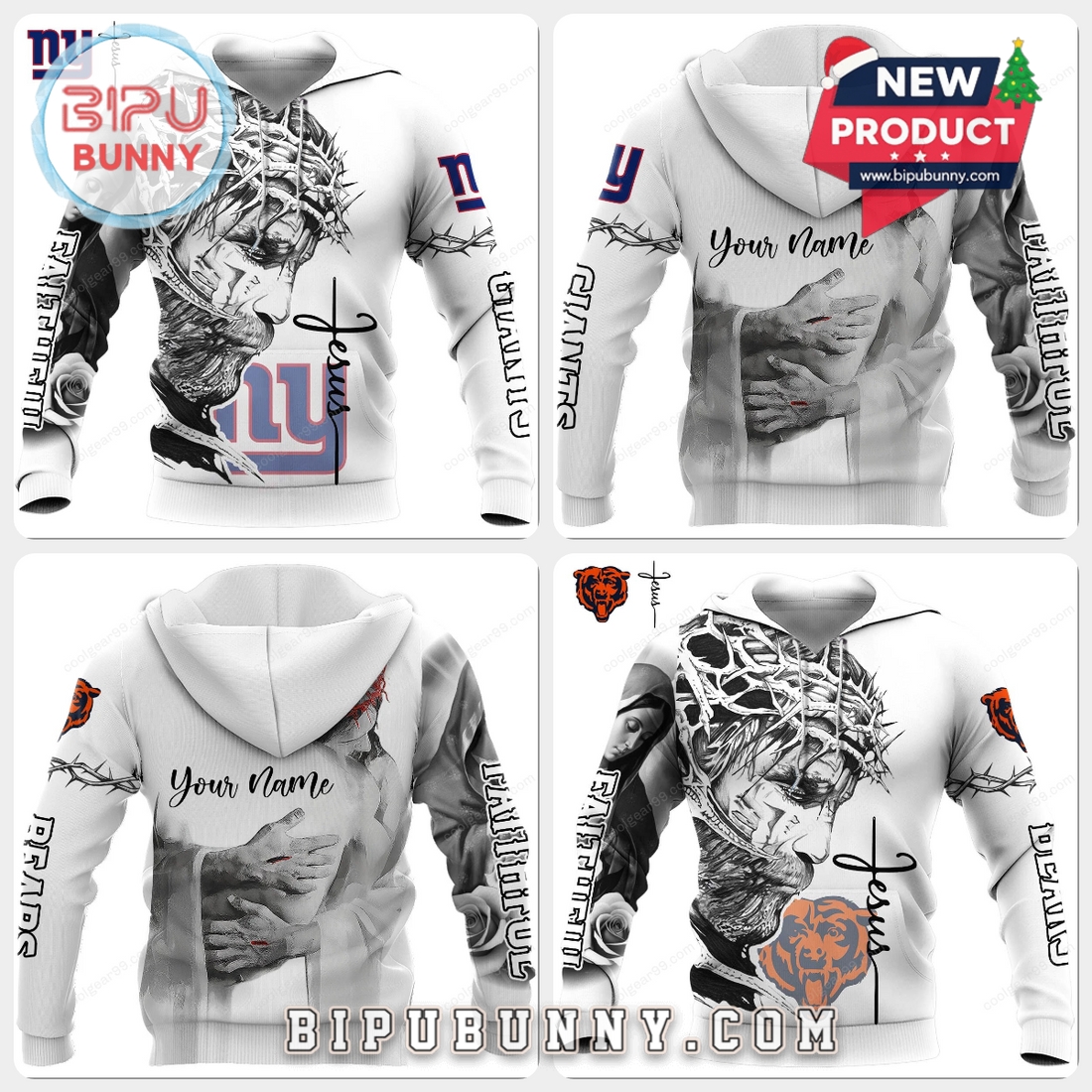 All Team NFL x God Faithful Spirit Hoodie All Team NFL x God Faithful Spirit Hoodie