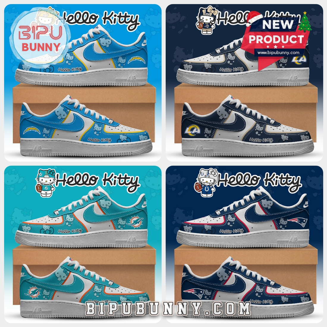 All Team NFL x Hello Kitty Limited Edition Air Force 1 All Team NFL x Hello Kitty Limited Edition Air Force 1