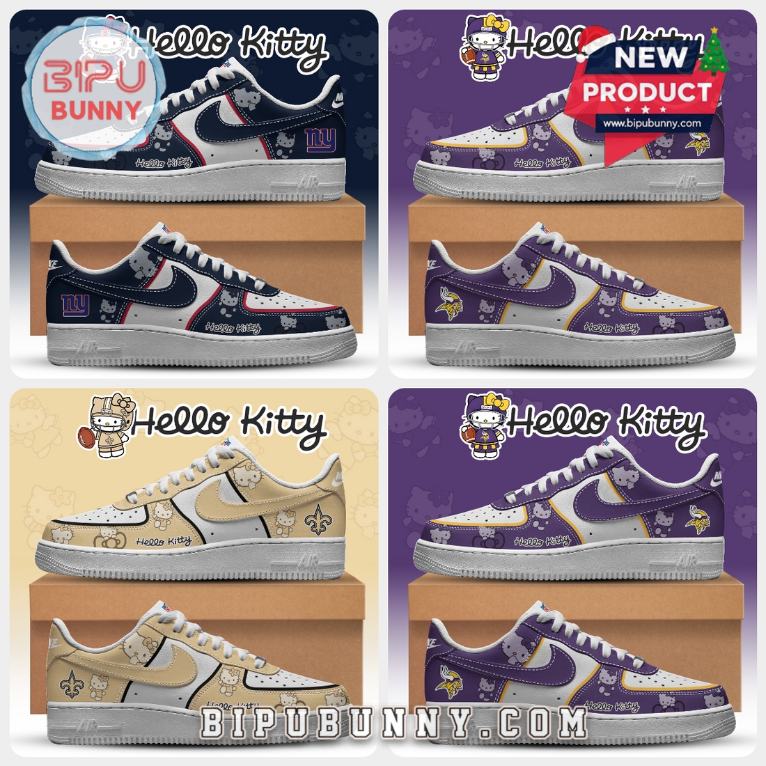 All Team NFL x Hello Kitty Limited Edition Air Force 1 All Team NFL x Hello Kitty Limited Edition Air Force 1
